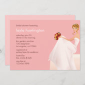 ブライド·イン·ウェイティング·ブライダルウェディングシャワーカード 招待状 (正面/裏面)