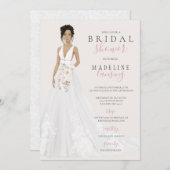 ブライド·イン·レー結婚スズガウン·ブライダルシャワー 招待状 (正面/裏面)