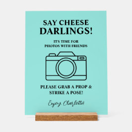 ブライド＆カンパニー ブライダルシャワー ティール アクリルサイン