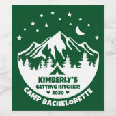 ブライド キャンプ ブライズメイド パーティー ワインラベル (シングルラベル)