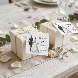 ブライド&グルームイラスト ウェディングファーバー フェイバータグ