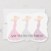 ブライド&コビーマイブライドメイドショッピングブライダルパーティ 招待状 (正面)