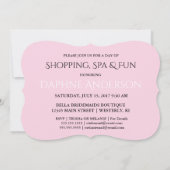 ブライド&コビーマイブライドメイドショッピングブライダルパーティ 招待状 (裏面)