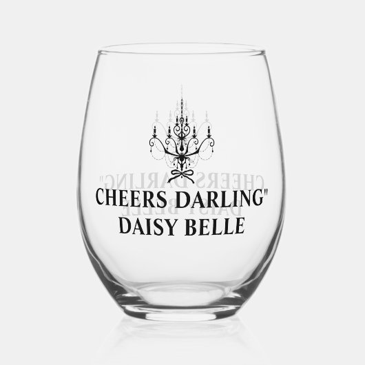 ブライド&コブライダルシャワー ステムなしワイングラス (裏面)