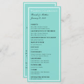 ブライド&コ結婚ズスイートセレモニーエレガントメントブライダル プログラム (正面/裏面)