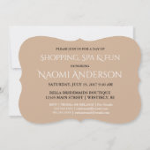 ブライド&コ金ゴールドが私の花嫁付き添いのパーティー 招待状 (裏面)