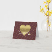 ブライド&コ·バーガンディ&金ゴールド·ウエディング·パーティー·ノート カード (黄色い花)