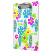 ブライド&サーファーフラワーパワーガールレトロパーティー クリップボード (左)