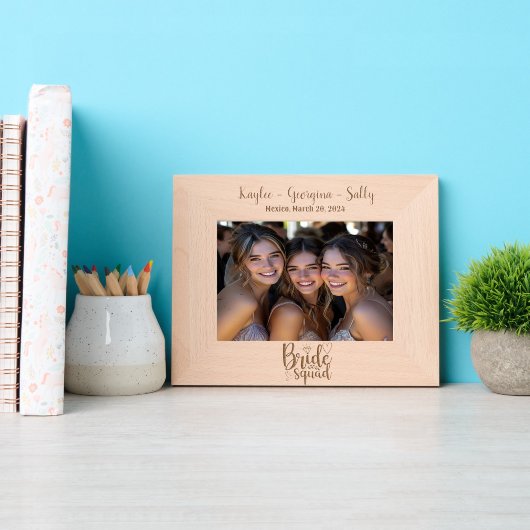 ブライド・スクワッド ウェディング ブライズメイド レーザー彫刻フレーム
