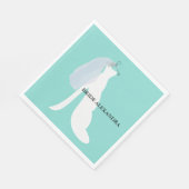 ブライド&ブリデスメイドブライダルシャワーティアラパーティー スタンダードランチョンナプキン (角)