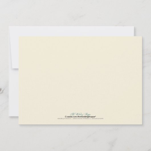 ブライド&ブリデスメイドブライダルシャワー招待状(海軍) 招待状 (裏面)