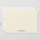 ブライド&ブリデスメイドブライダルブランチ招待状（海軍） 招待状 (裏面)