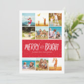 &ブライメリートフォトコラージュホリデーフォトカード シーズンカード (スタンド正面)