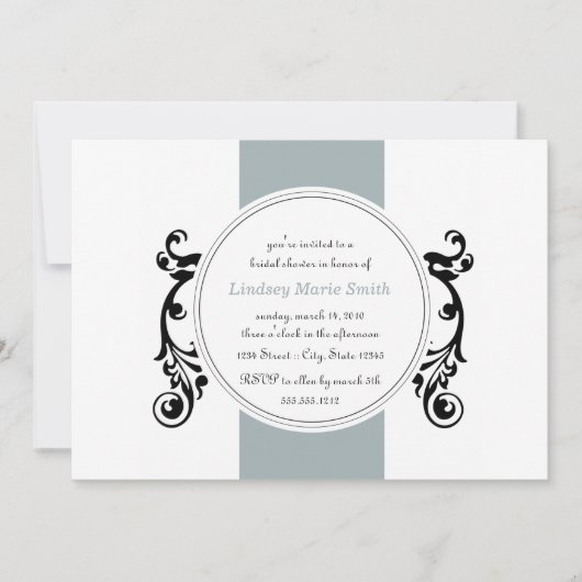 ブライモダンダルシャワー招待 招待状 (正面)