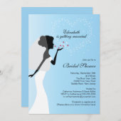 ブライモダンドブライダルシャワーの招待 招待状 (正面/裏面)