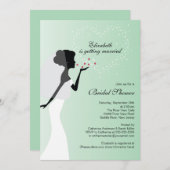 ブライモダンドブライダルシャワーの招待 招待状 (正面/裏面)