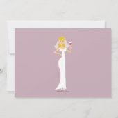 ブライモダンドワインテーマブライダルシャワー招待 招待状 (裏面)