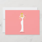 ブライモダンドワインテーマブライダルシャワー招待 招待状 (裏面)