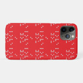 ブライユ点字で「愛してる」 Case-Mate iPhoneケース (裏面(横))