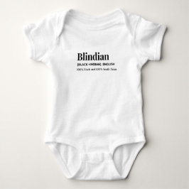 ブラインディアンブラックと南アジアのカマラハリスシャツ ベビーボディスーツ
