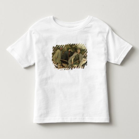 ブラインドの喩え、3つのブラインドの詳細 トドラーTシャツ (正面)