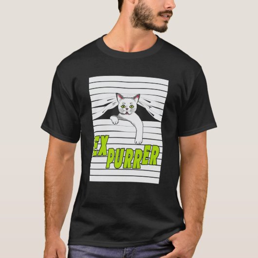 ブラインドの猫探検キットン1 Tシャツ (正面)