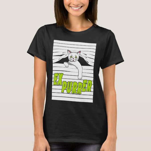 ブラインドの猫探検キットン1 Tシャツ (正面)