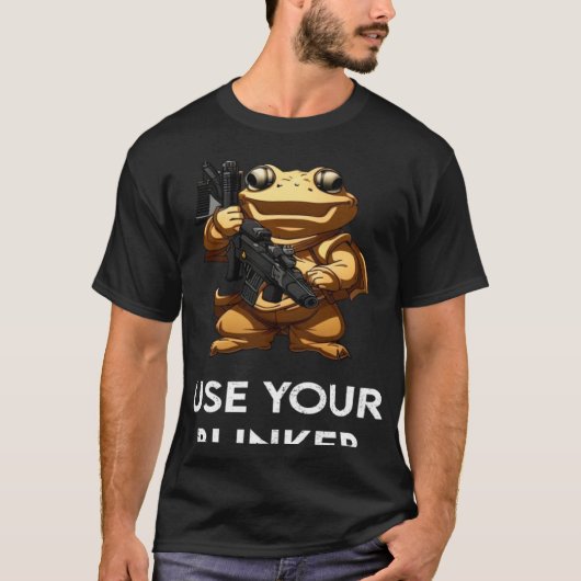 ブラインドを使う3 Tシャツ (正面)