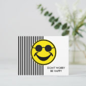 ブラインドイエロー&ストライプ+背中。&アイディア ポストカード (スタンド正面)