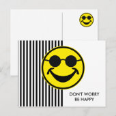 ブラインドイエロー&ストライプ+背中。&アイディア ポストカード (正面/裏面)