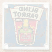 ブラインドオウム動揺してラムオールドメタル ガラスコースター (裏面)