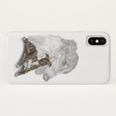 ブラインドグレイハウンドドッグアート Case-Mate iPhoneケース (裏面(横))