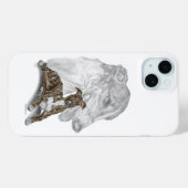 ブラインドグレイハウンドドッグアート Case-Mate iPhoneケース (裏面 (横))