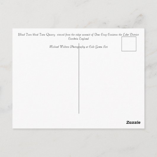 ブラインドターンドウクラグレイクディストリクト ポストカード (裏面)