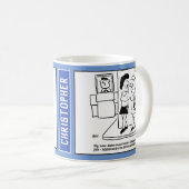 ブラインドデートの女の子、ボーイフレンドがローラーを運転すると言う コーヒーマグカップ (正面右)