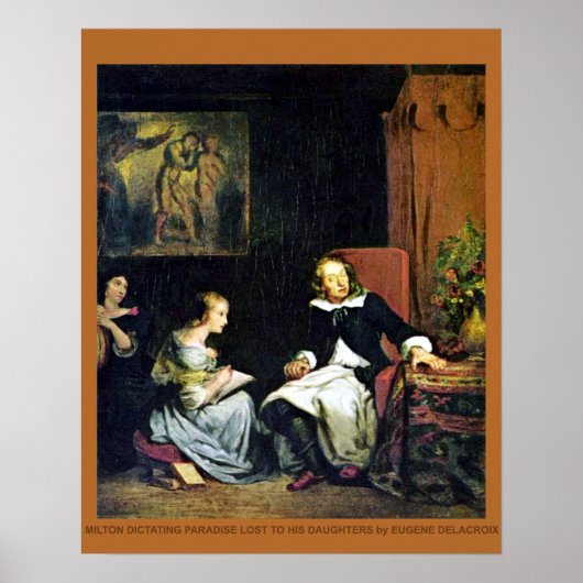 ブラインドミルトンバイデラクロワ ポスター (正面)