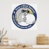 ブラインドリスレルゴルフ ポスター (キッチン)