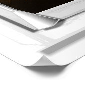 ブラインド付きフェイクサンセットシービューウィンドウ ポスター (角)