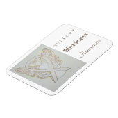 ブラインド認識度リボンエンジェルカスタムマグネット マグネット (左側)