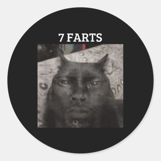 ブラインロおもしろいットミームゲンZユーモア世代アルファUni-adu ラウンドシール (正面)