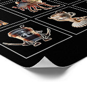 ブラインロイタリアンット文字ミームジェンZフーおもしろいモ ポスター (角)