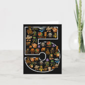 ブラインロイタリアンット誕生日5歳ミーム5thキッズボーイズ カード (正面)