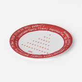 ブラウザCookie for Santa Christmasプレート ペーパープレート (アングル)