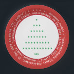 ブラウザCookie for Santa Christmas紙プレート ペーパープレート<br><div class="desc">インターネットに精通した人のために。クリスマスイブにサンタク離れロースのCookieを削除するための命令を含むJavascriptコマンド。中央のクリスマスツリーを構成するASCIIグリーンクリスマスツリー。</div>