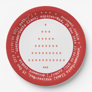 ブラウザCookie for Santa Christmas紙プレート ペーパープレート