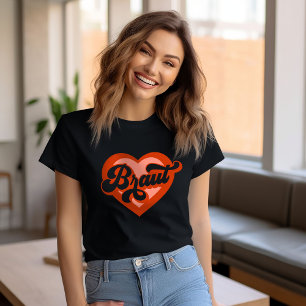 ブラウットウントチームブラウバチェロレッテレトロヘルツ Tシャツ