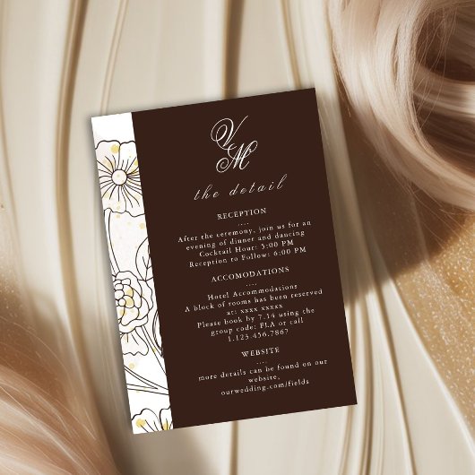 ブラウニングオンラブズ結婚詳細カード 出欠カード