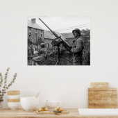 ブラウニング50 cal M2マシンガン第二次世界大戦 ポスター (キッチン)