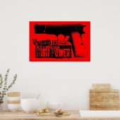 ブラウニングHI-Power ポスター (キッチン)