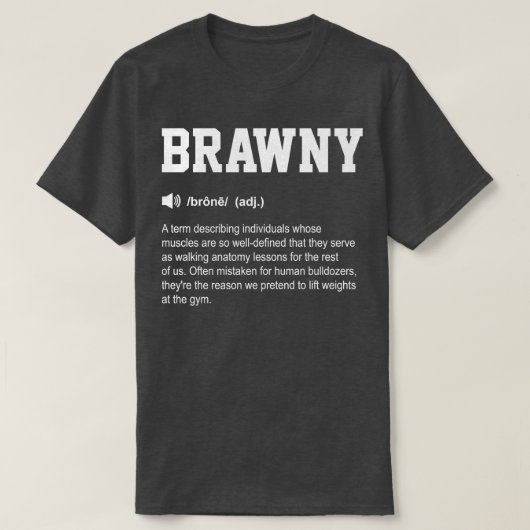 ブラウニーおもしろいディクショナリジムの意味 Tシャツ (デザイン正面)